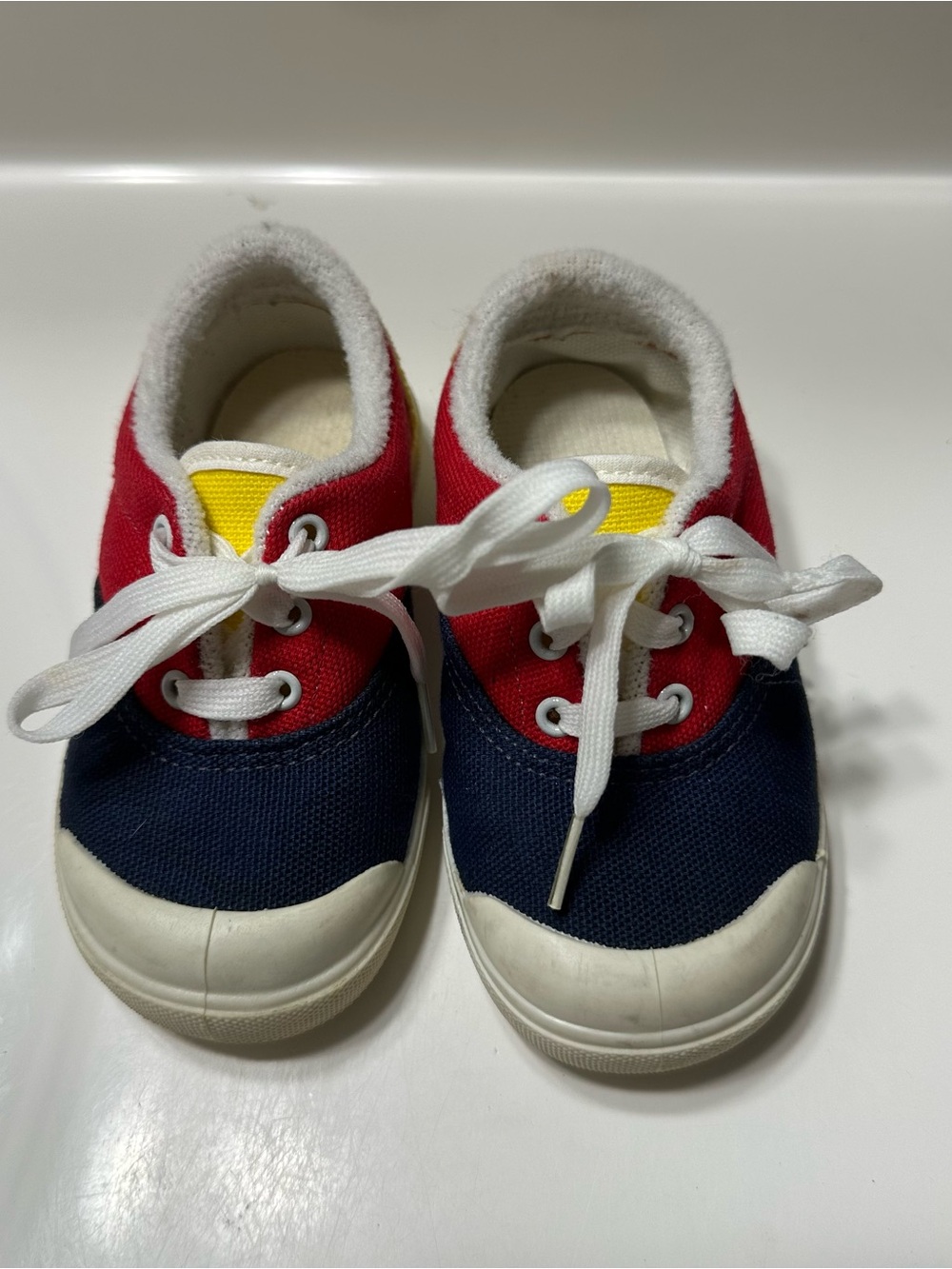 Vintage Toddler Color Block Shoes